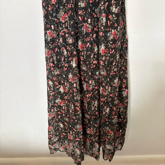 Allen Schwartz Eden Bustier Midi Dress Floral Lace Whimsigoth Size 6 - Picture 7 of 15